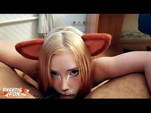 ❤️ Кицунэ глытае член і канчае ў рот ☑ Порна у нас ❤